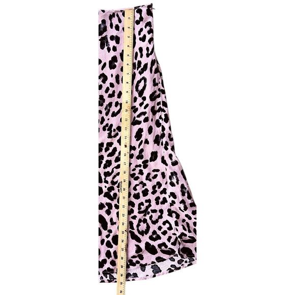 Aakaa Pink Animal Print Lined Maxi Skirt 25X30 - Picture 2 of 7